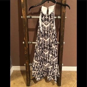 Everly Black & White Swing Dress